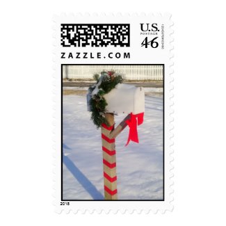 Holiday Mailbox Postage stamp