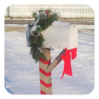 Holiday Mailbox sticker