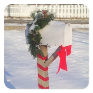 Holiday Mailbox sticker