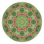 Holiday Mandala Seal Round Sticker Holiday Mandala Seal Round Sticker