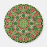 Holiday Mandala Wreath Magnet