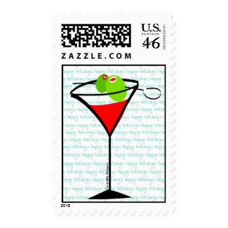Holiday Martini Stamps