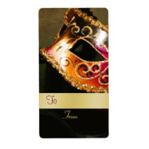 Holiday Masquerade Gift Tag Label