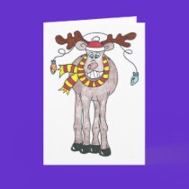 Holiday Moose Card