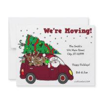 Holiday Moving Announcement - 4.25x5.5 cards invitations by holiday_tshirts Holiday Moving Announcement - 4.25x5.5 cards invitations