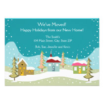 Holiday Moving Announcement Cards invitations
