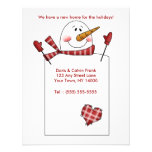 HOLIDAY MOVING CARD Change of Address Snowman Custom Announcements
