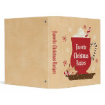 Holiday Mug 1" Recipe Binder
