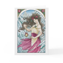 Holiday Nouveau Greeting Card cards