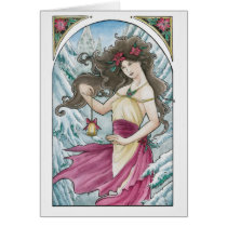 Holiday Nouveau Greeting Card cards