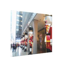 Holiday Nutcrackers NYC Stretched Canvas Print