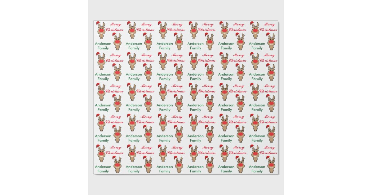 Holiday of funny Christmas Santa Wrapping Paper | Zazzle