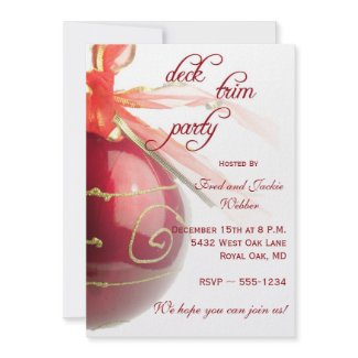 Holiday or Christmas Party Invitations invitation