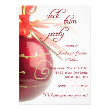 Holiday or Christmas Party Invitations