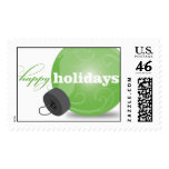 Holiday Ornament - Green postage