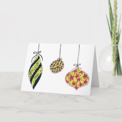 Holiday Ornaments cards