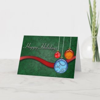Holiday Ornaments card