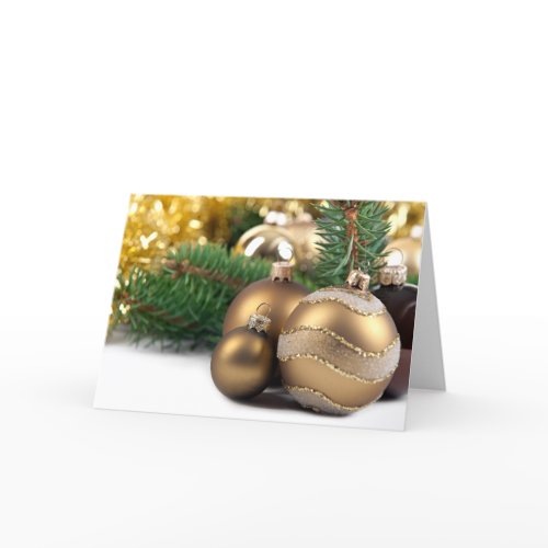 HOLIDAY ORNAMENTS card