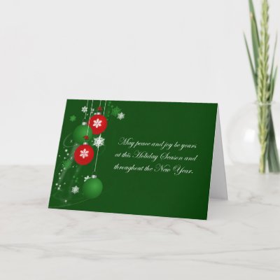 Holiday Ornaments cards