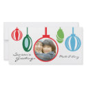 Holiday Ornaments Photo Card photocard