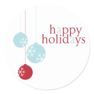 Holiday Ornaments Sticker sticker