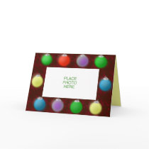 Holiday Ornaments template card cards