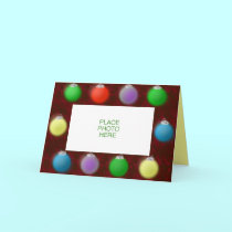 Holiday Ornaments template card