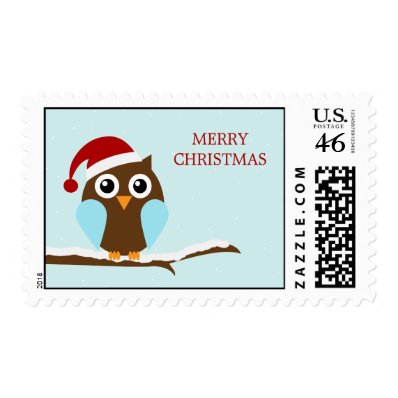 Holiday Owl Postage