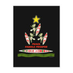 Holiday Paddle Kayak Canoe Design Postcard