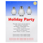 Holiday Party Flyer - Baby Emperor Penguins
