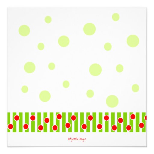 Holiday Party Holly Cocktail Invitation