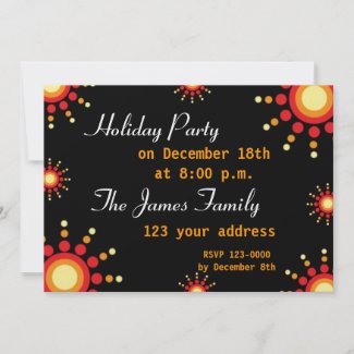 Holiday party invitation invitation