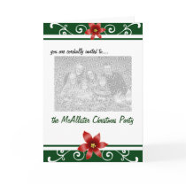 Holiday Party Invitation Green cards