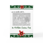 Holiday Party Invitation Green Cards