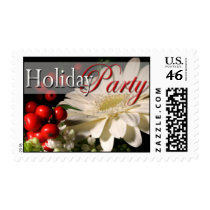 Holiday Party Invitation Postage Stamps