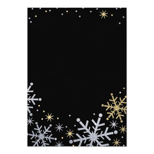 Holiday Party Invitations | Silver and Gold Colors