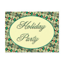 Holiday party postcards