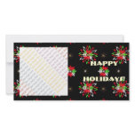Holiday Pattern Brights Custom Photo Card