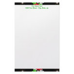 Holiday Pattern Brights Personalized Stationery