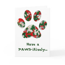 Holiday paws greetings cards by CountrySunshinePix Holiday paws greetings cards