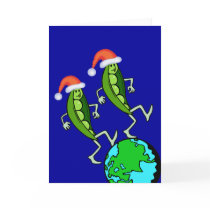 Holiday Peas on Earth cards