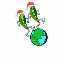 Holiday Peas on Earth t-shirts