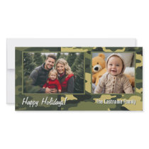 Holiday Photo Card - Camouflage photo cards