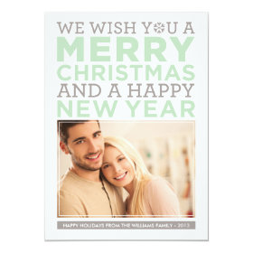 Holiday Photo Card | Modern Christmas Wishes