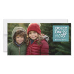 Holiday Photo Card - Peace Love and Joy