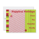 Holiday Photo Card Template Custom Invitation