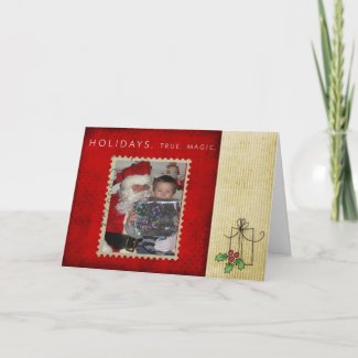 Holiday photo Christmas Card card