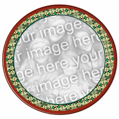 Holiday photo frame acrylic cut out by DonnasGreetingCards