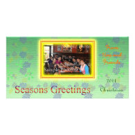 Holiday photo greeting card