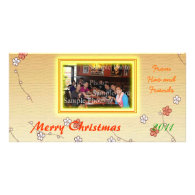 Holiday photo greeting card